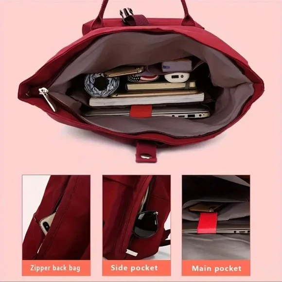 Premium Canvas Laptop Backpack - Durable, Comfortable, Everyday Use - Picture 4 of 6